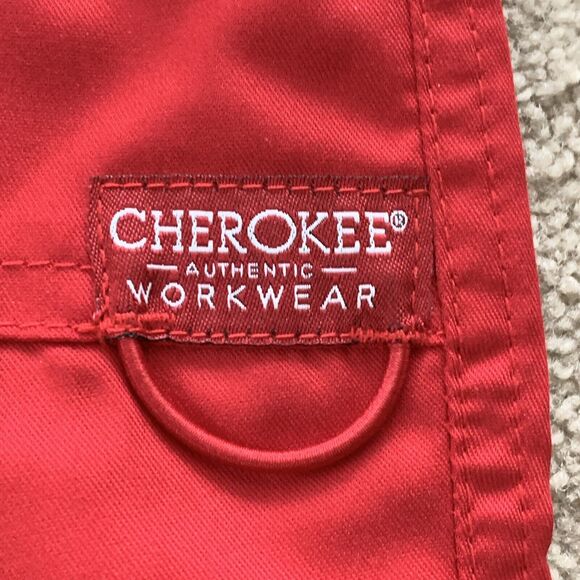 Cherokee Workwear Revolution Men's Fly Front Sz S Scrub Pants - WW140 Modern Red - Picture 3 of 12